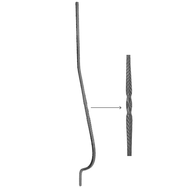 Baluster 13.608 sq. 12 (forging)