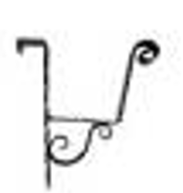 Bracket for a flower box (forging)
