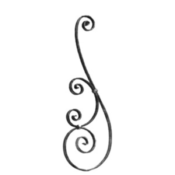 Baluster 62/1 12x6 mm smooth. (forging)
