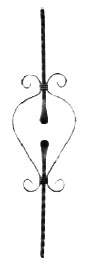 Baluster 22.071 sq. 12 waltz (forging)