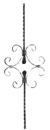 Baluster 22.081 sq. 12 waltz (forging)