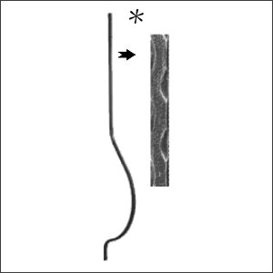 Baluster 13.607 sq. 14 (forging)