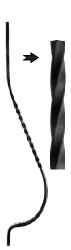 Balusin 20.013 sq. 14 (forging)