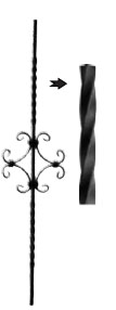 Baluster 21.032 sq. 10 (forging)