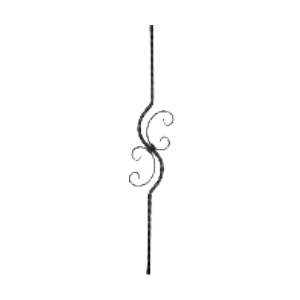Baluster 22.017 sq. 10 waltz (forging)