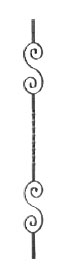 Baluster 05.510 sq. 10 (forging)